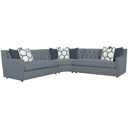 Sectional with Nailhead Trim